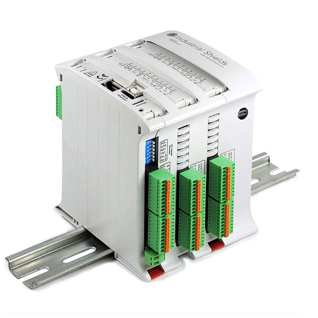 Industrial Shields 7001000400 - MDUINO PLC ENET/WIFI/BTLE 42 I/O 26 - Digital (14), Analog/Digital (12)
