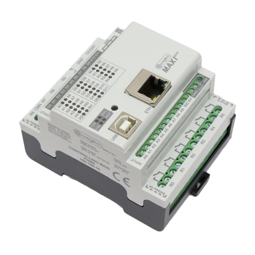 Industrial Shields 100.100.10 - CONTROLLINO MAXI PURE POWER 12V 12 - Digital/Analog