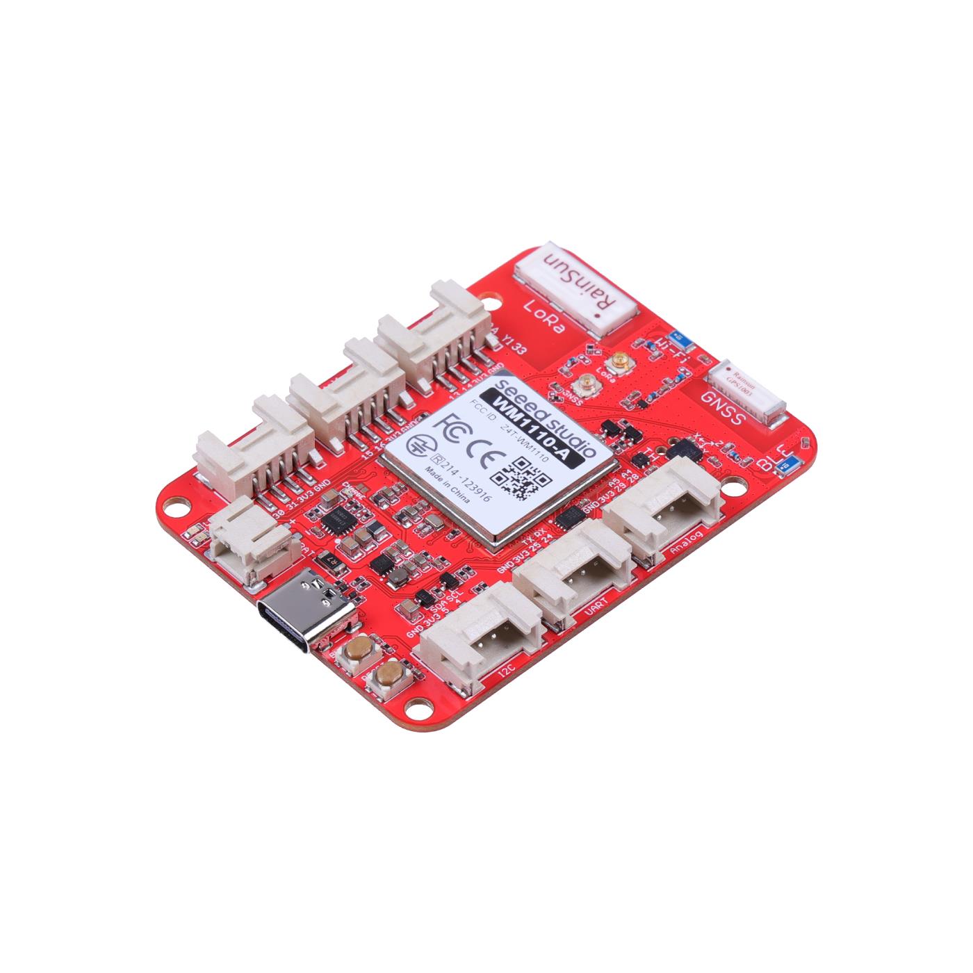 Seeed 114993186 - Transceptor;802.11 b/g/n (Wi-Fi, WiFi, WLAN), 802.15.4 (Thread, Zigbee®), ANT, Bluetooth® 5.x (BLE), GNSS (Beidou, GPS), LoRa® (LoRaWAN®)