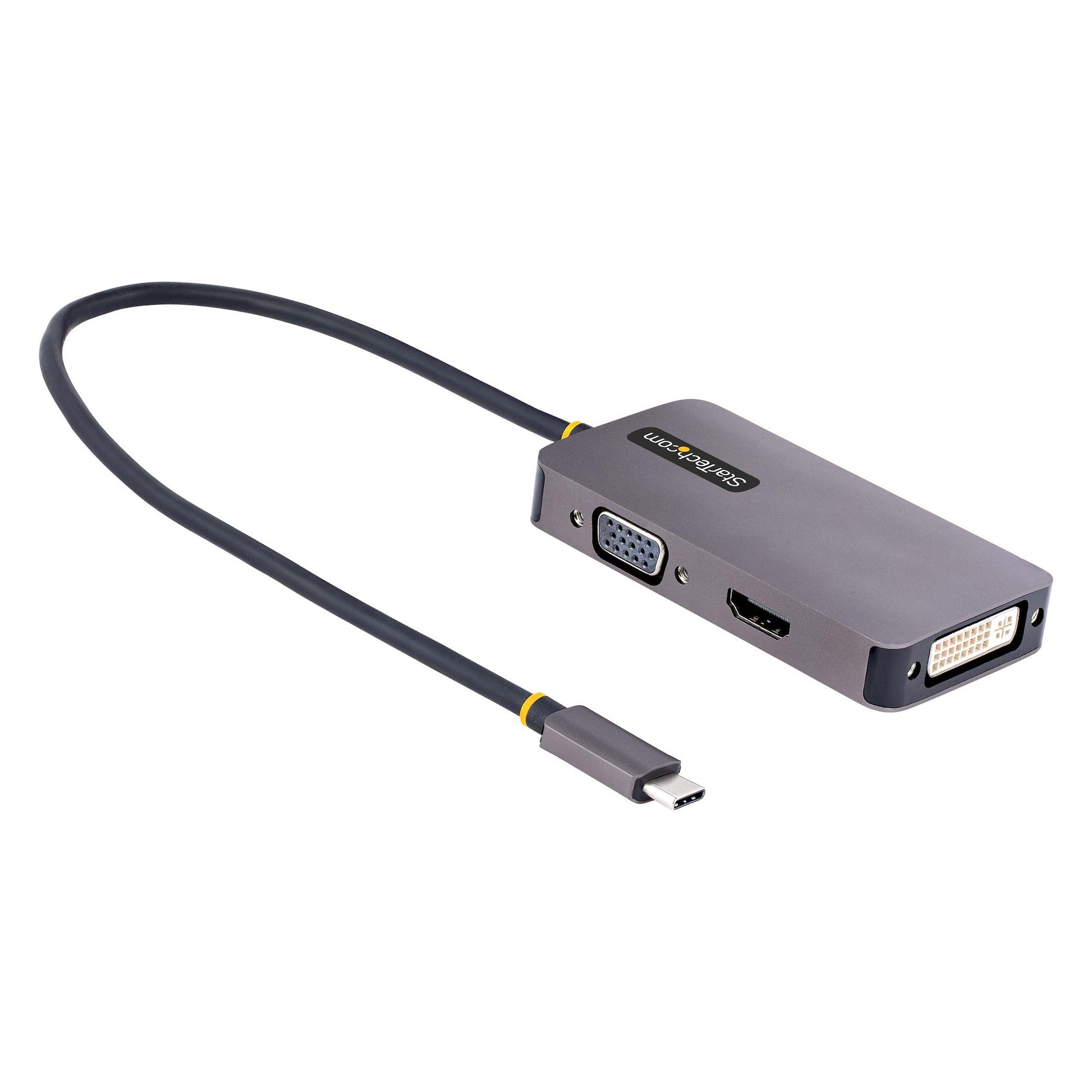 StarTech.com 118-USBC-HDMI-VGADVI - USB a DVI, HDMI, VGA USB - C macho