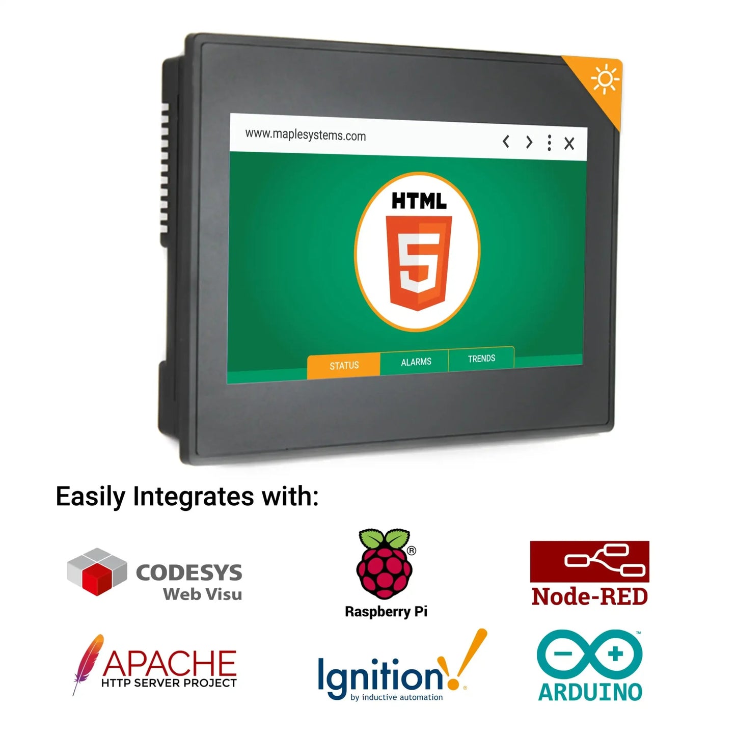 Maple Systems Inc WP4101AP HTML5 Web Panel Pantalla táctil 10.1"