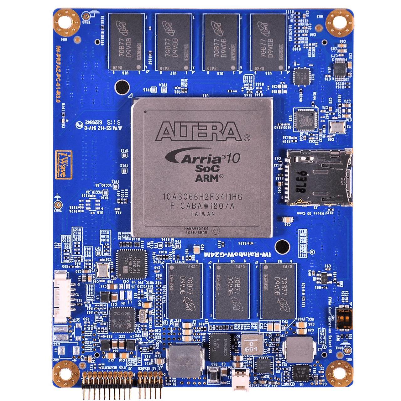 iWave Global IW-G24M-CU2F-4E002G-S008G-LEI Arria® 10 MPU, FPGA Core ARM® Cortex®-A9, Arria 10 SX