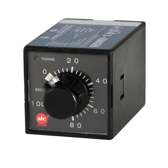 ATC-Diversified Electronics 314B-134-Q-3-C 314B Para enchufe Relé de estado sólido 0.035 seg ~ 100 seg 7A a 240VCA