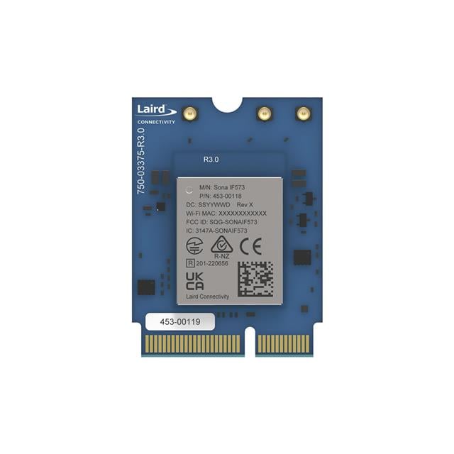 Ezurio 453-00119 Sona™ IF573 802.11a/b/g/n/ac/ax, BlueTooth v5.4