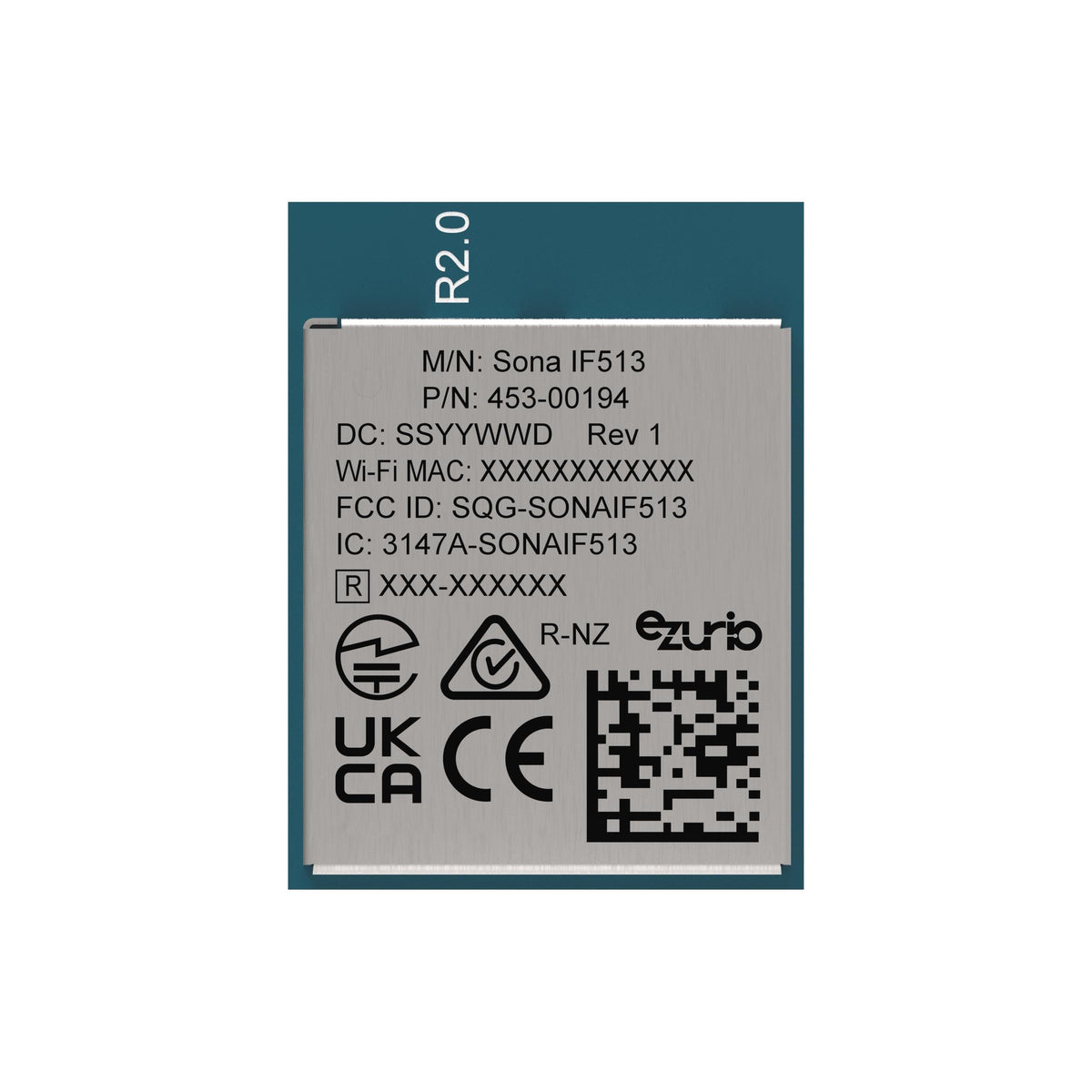 Ezurio 453-00194R Sona™ IF513 BlueTooth, WiFi
