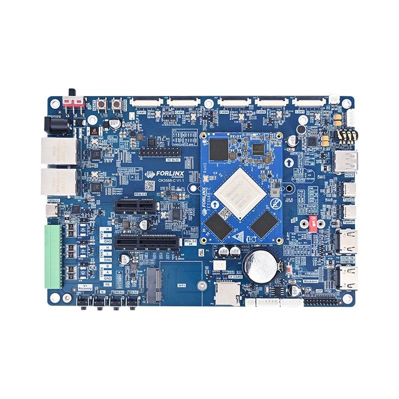 Forlinx Embedded FORLINX-OK3588-C+2416GSE128GCE11I13 * Rockchip RK3588, Octa-Core Cortex-A76/A55