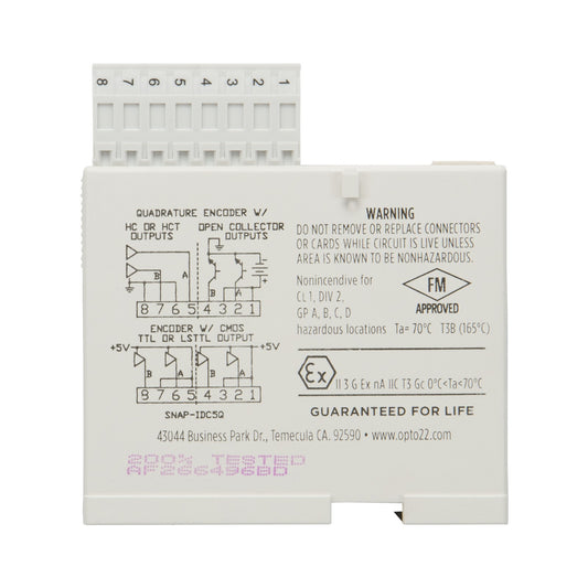 Opto 22 SNAP-IDC5Q SNAP Input, Output (I/O) Module SNAP Series
