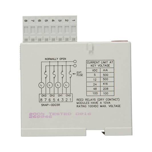 Opto 22 SNAP-ODC5R SNAP Input, Output (I/O) Module SNAP Series