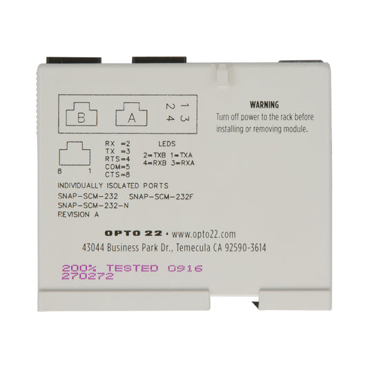 Opto 22 SNAP-SCM-232 SNAP Communications Module SNAP Series
