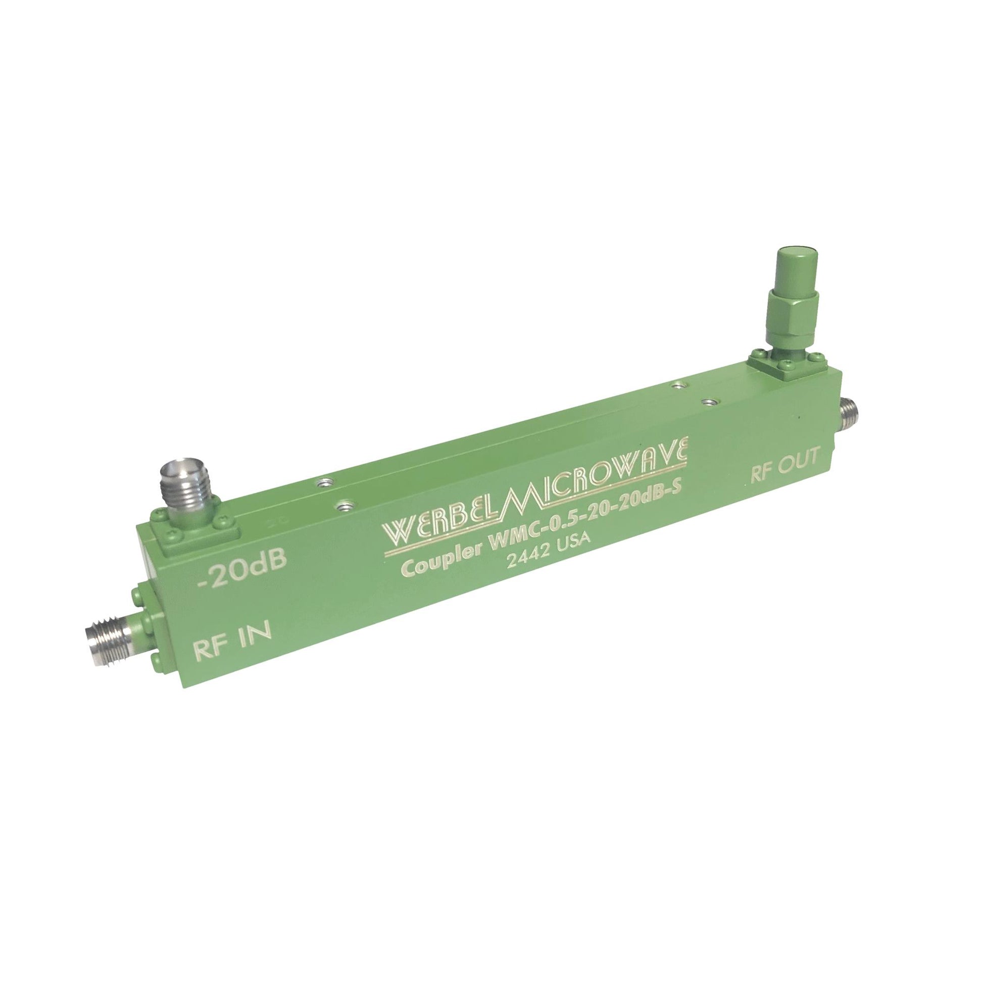 Werbel Microwave LLC WMC-0.5-20-20DB-S - Estándar 500MHz ~ 20GHz Celular, GSM, ISM, militar, PCN, Wi-Fi, WiMAX