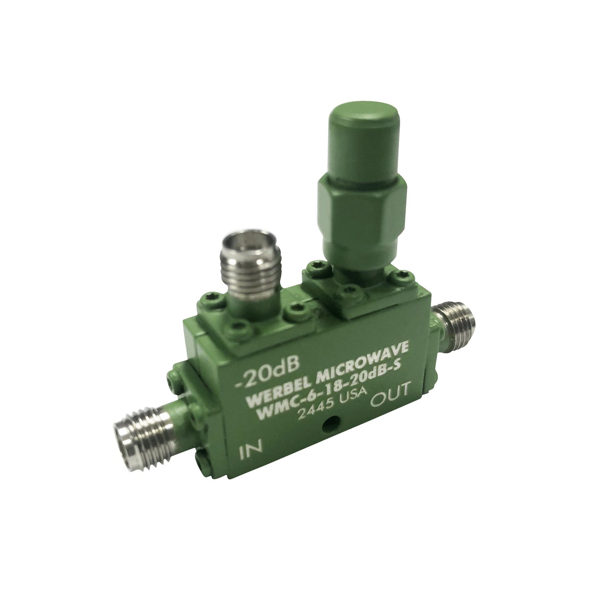 Werbel Microwave LLC WMC-6-18-20DB-S Single Coupler Estándar 6GHz ~ 18GHz Celular, militar
