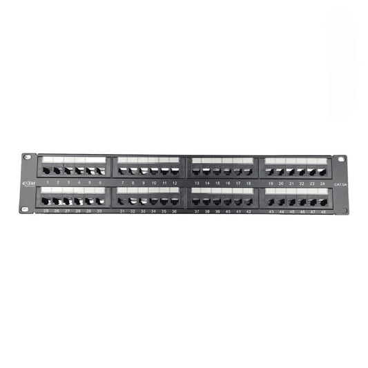 4XEM 4XCAT6APATCH48 - Patch Panel, Cat6A RJ45 Jack (Not Provided)