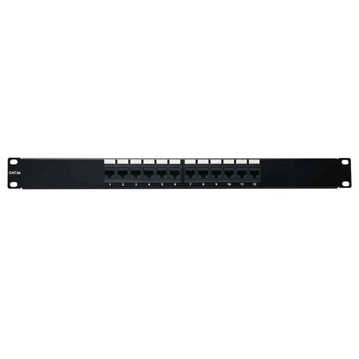 4XEM 4XRMC5EPP12 - Patch Panel, Cat5e RJ45 Jack (Not Provided)