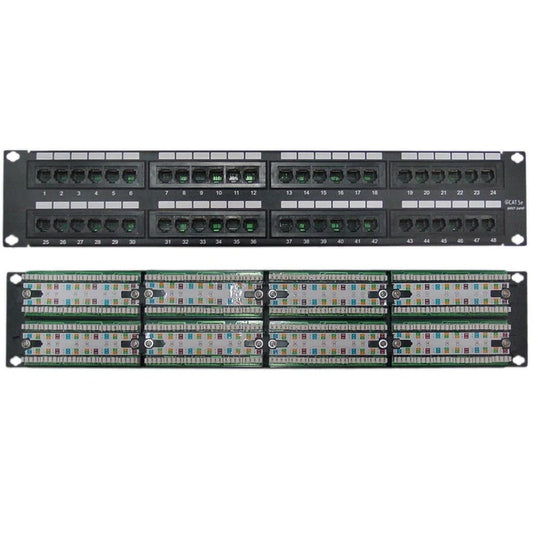 4XEM 4XRMC5EPP48 - Patch Panel, Cat5e RJ45 Jack (Not Provided)