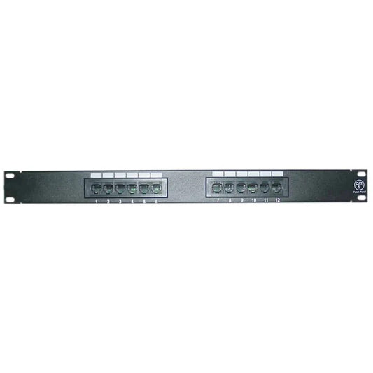 4XEM 4XRMC6PP12 - Patch Panel, Cat6 RJ45 Jack (Not Provided)