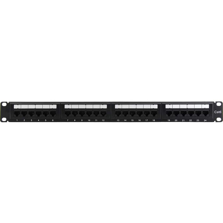 4XEM 4XRMC6PP24 - Patch Panel, Cat6 RJ45 Jack (Not Provided)