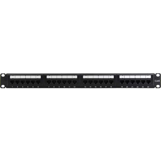 4XEM 4XRMC6PP24 - Patch Panel, Cat6 RJ45 Jack (Not Provided)
