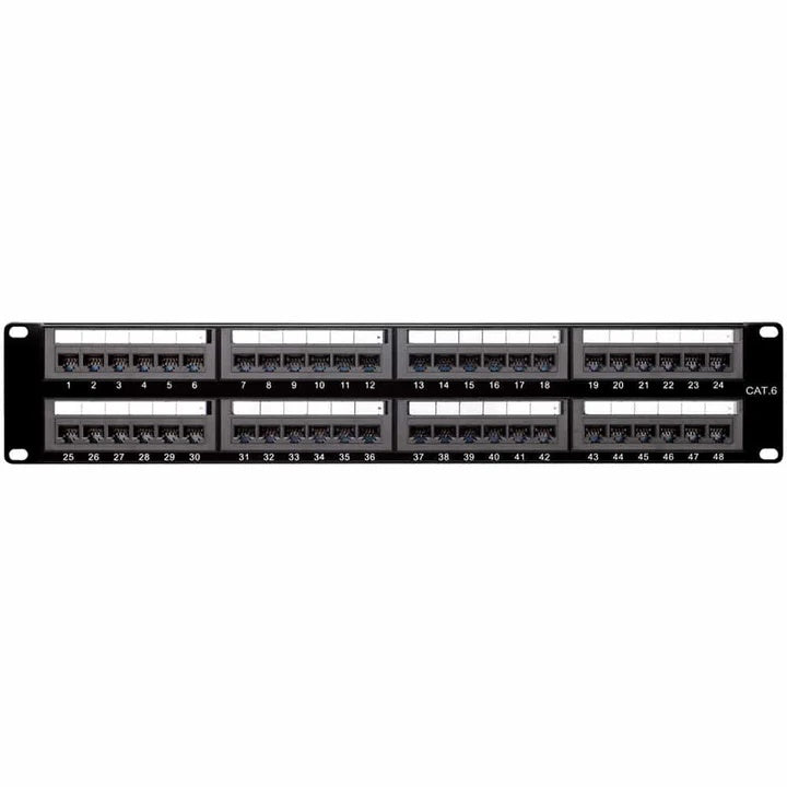 4XEM 4XRMC6PP48 - Patch Panel, Cat6 RJ45 Jack (Not Provided)