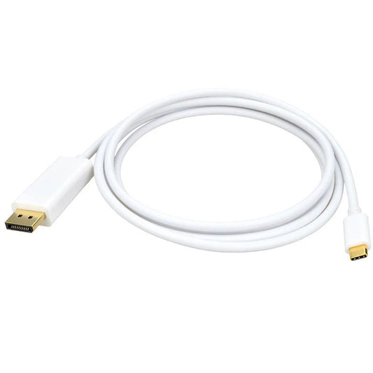 4XEM 4XUSBCDISPCBL6W - USB a DisplayPort USB-C macho