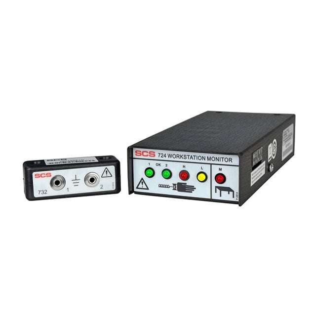 SCS 724MO - Workstation Monitor Work Surface, Wrist Strap (2) Monitoring