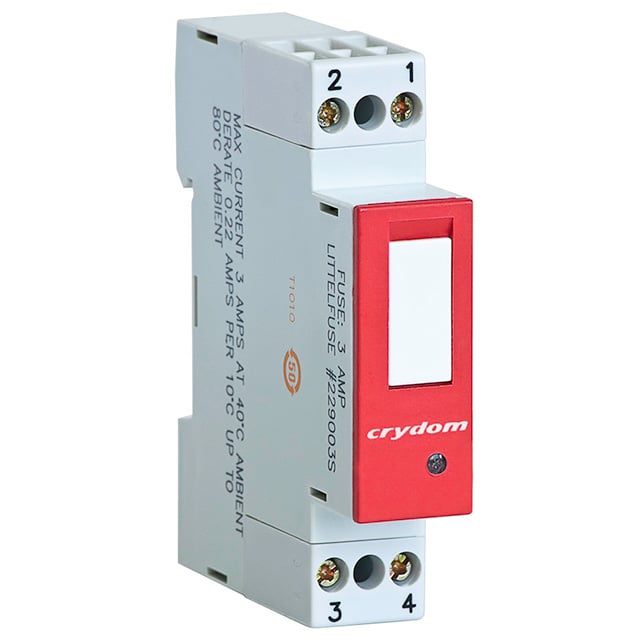 Sensata-Crydom 84130104 17.5MM Módulo de salida de CC Rojo