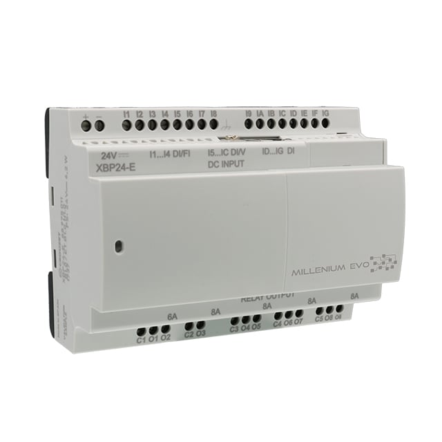 Crouzet 88975011 Millenium Evo, XBP24-E MILLENIUMEVO, SMART RELAY, 24 I/ 16 - Digital (8), Analog/Digital (8)