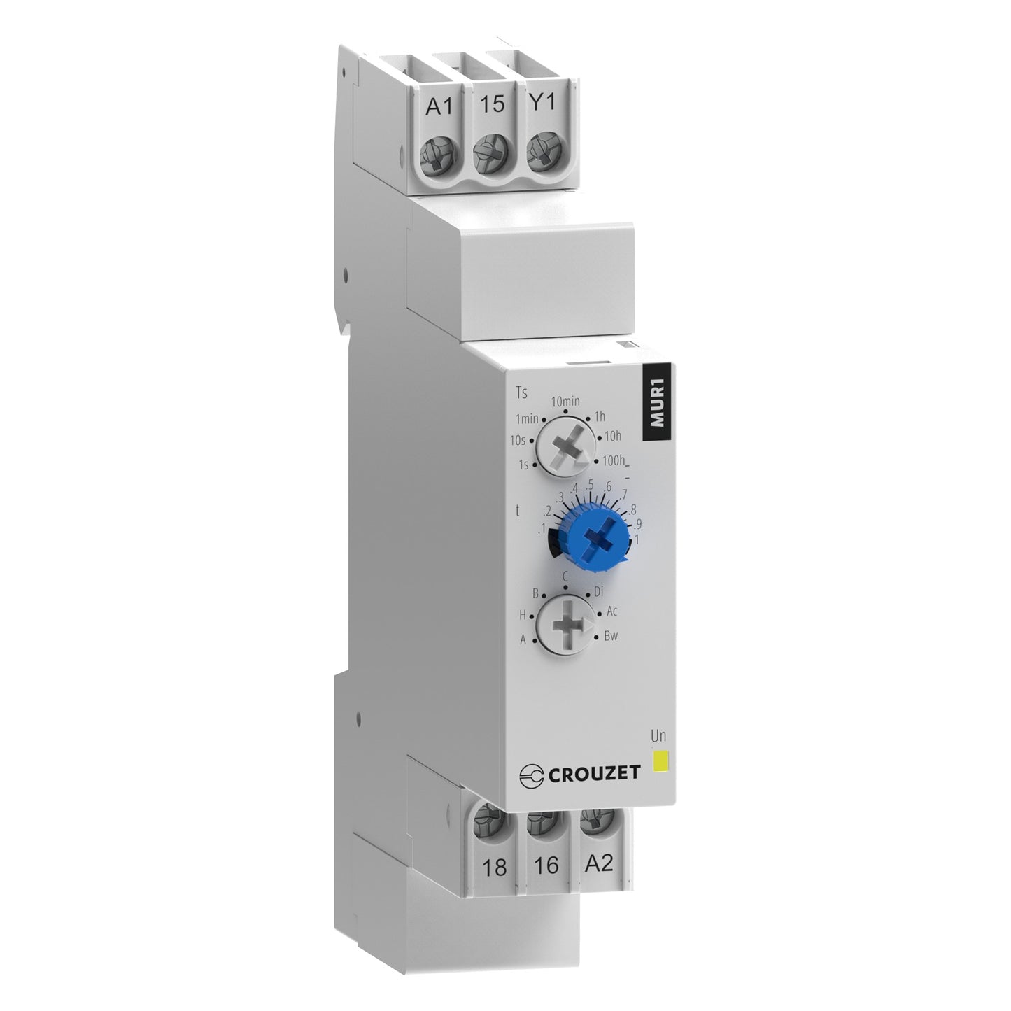 Crouzet 88827105 MUR1 Riel DIN Relé mecánico 0.1 seg ~ 100 h 8A a 250VCA