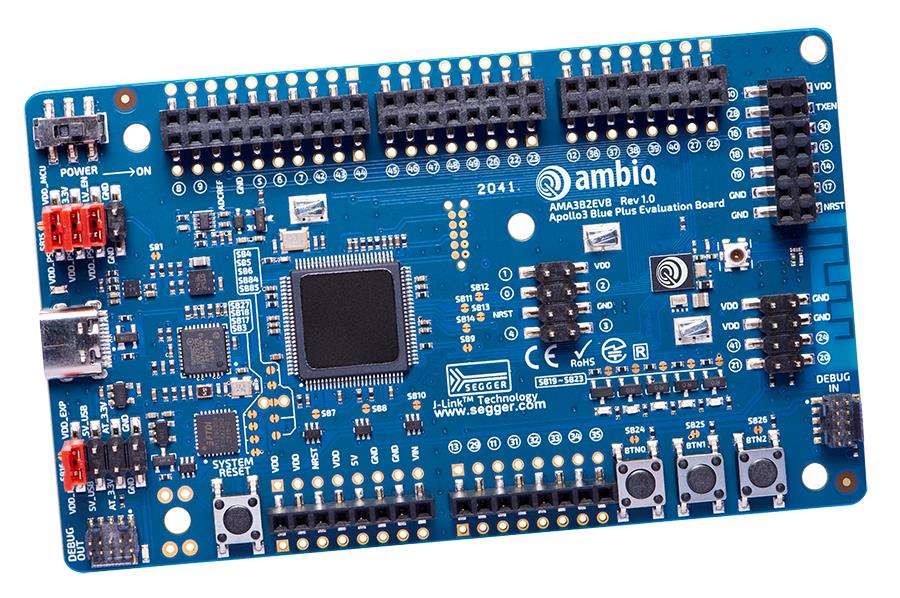 Ambiq Micro, Inc. AMA3B2EVB Apollo3 Blue Plus APOLLO3 BLUE PLUS SOC EVAL BRD