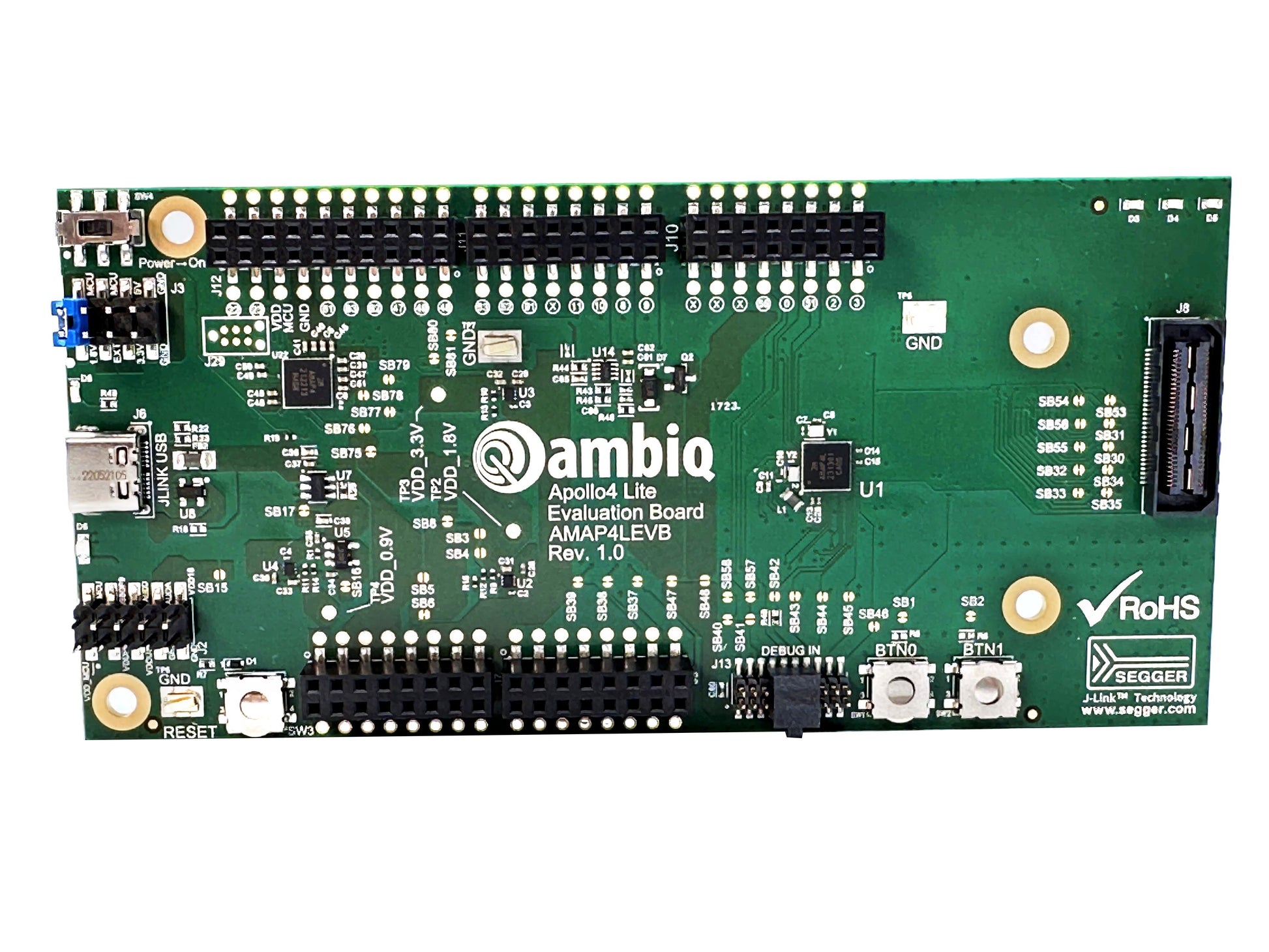 Ambiq Micro, Inc. AMAP4LEVB Apollo4 Lite APOLLO4 LITE SOC EVAL BRD