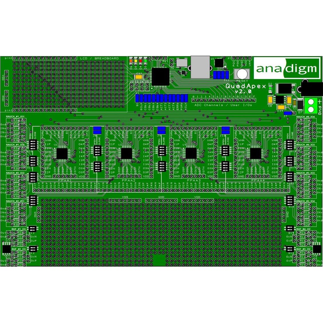 Okika Devices AN231K04-QUAD4 FlexAnalog™ Filter Sensor Signal Conditioner