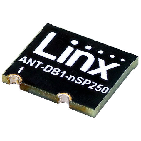 TE Connectivity Linx ANT-DB1-NSP250-T nanoSplatch™ BlueTooth, WiFi UHF (2GHz ~ 3GHz), SHF (f > 4GHz)