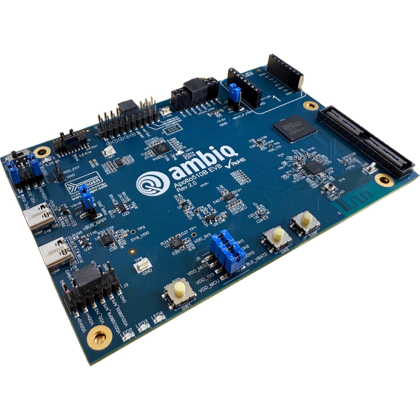 Ambiq Micro, Inc. AP510BEVB Apollo510 APOLLO510B JLINK CLICK EVAL BD