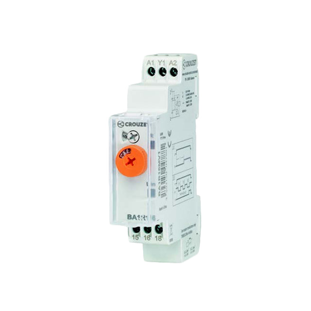 Crouzet BA1R16MV1 BA1R Riel DIN Relé mecánico 0.5 seg ~ 240 h 16A a 250VCA