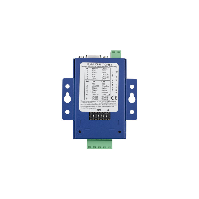 Advantech Corporation BB-SCP311T-DFTB3 - Convertidor, RS-232 a RS-422/485 D-Sub 09 Pos (DB9) hembra