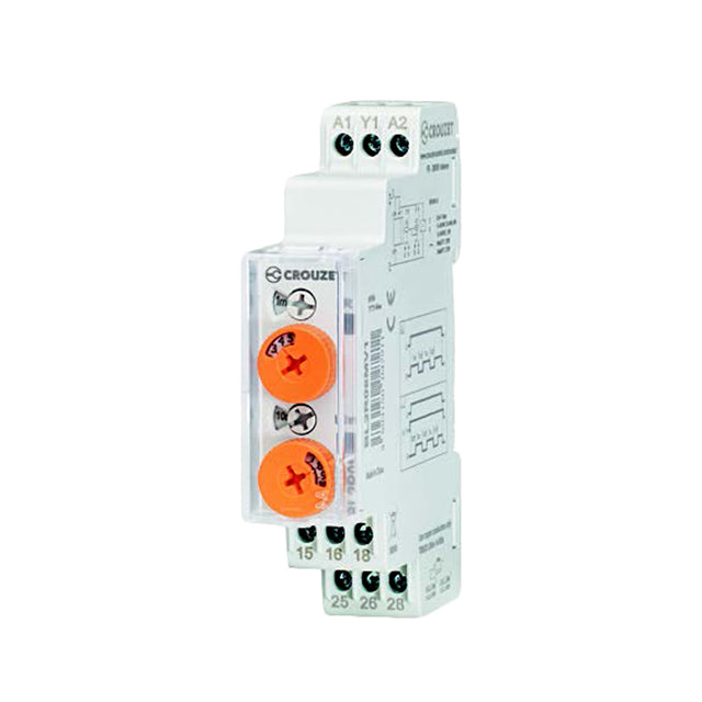 Crouzet BL2R08MV1 BL2R Riel DIN Relé mecánico 0.5 seg ~ 240 h 8A a 250VCA