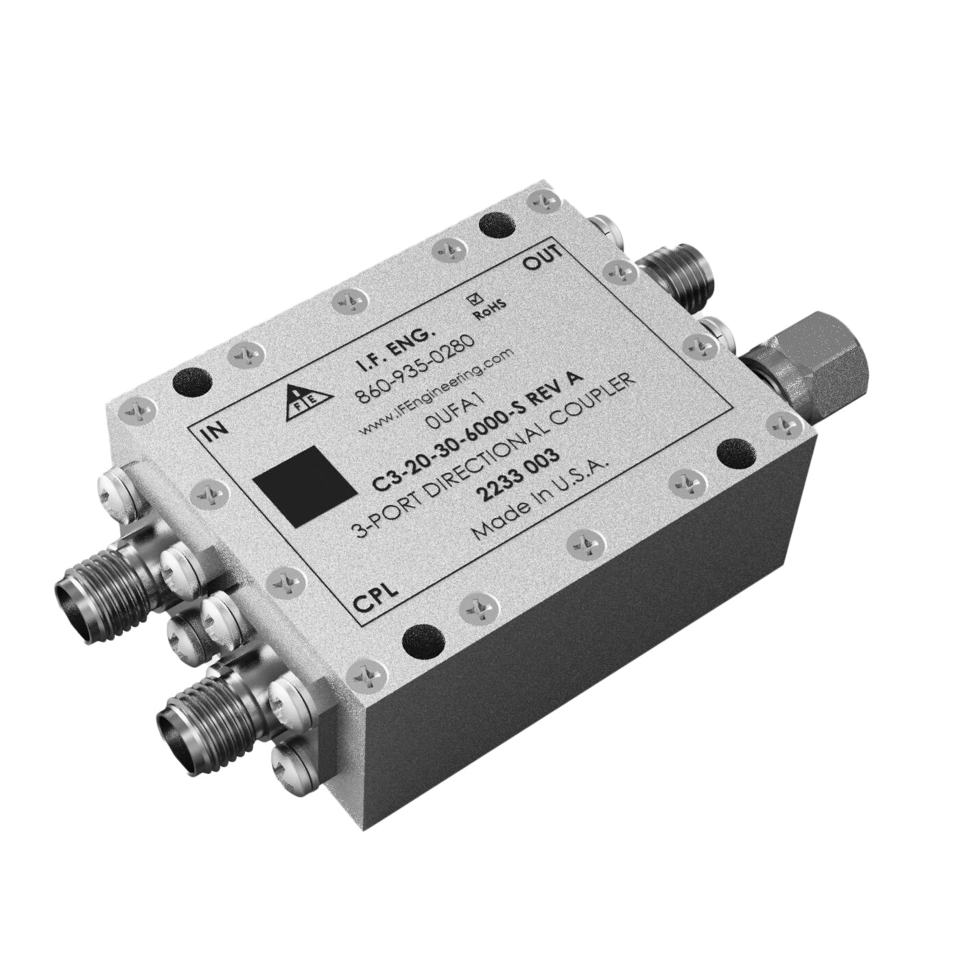 I.F. Engineering Corp and CrossPoint Technologies C3-20-30-6000-S C4 Estándar 30MHz ~ 6GHz -