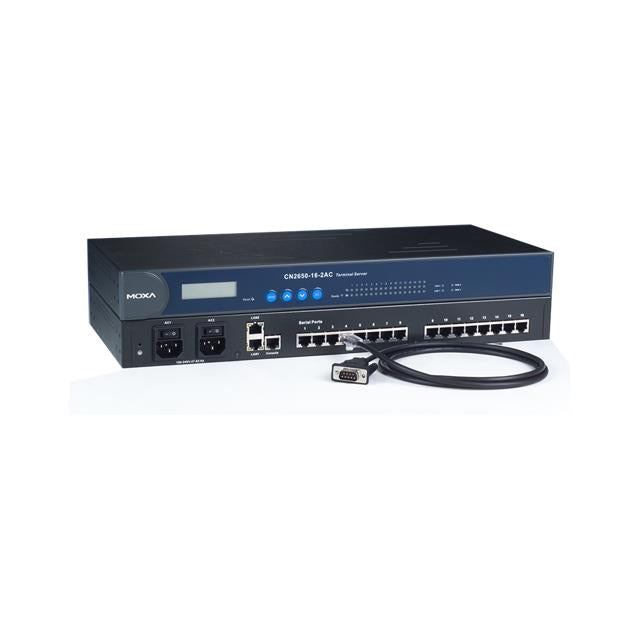 Moxa CN2650-8-2AC-T CN2600 Serial to Ethernet RS-232/422/485