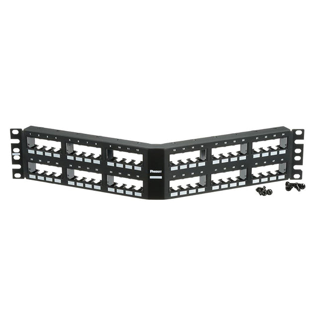Panduit Corp CPPA48FMWBLY Mini-Com® Modular Panel -