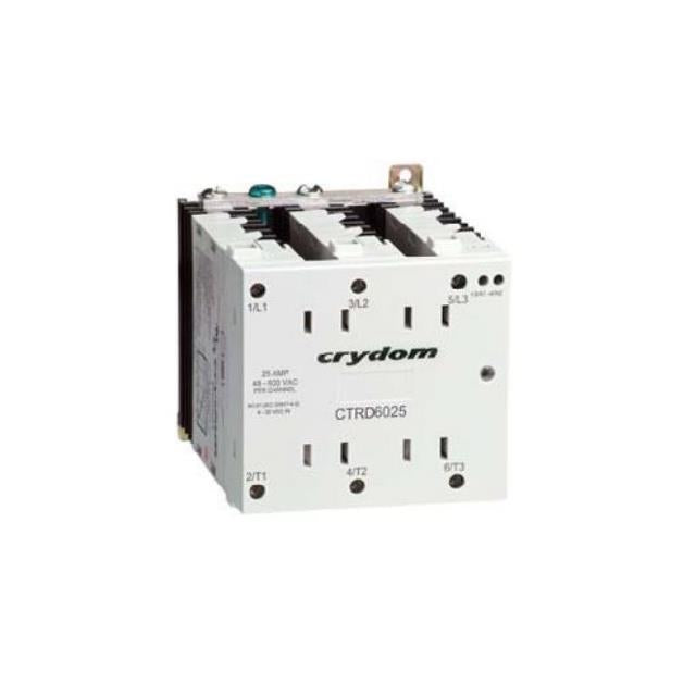Sensata-Crydom CTRD6025 CTR Montaje de chasis, Riel DIN 3PST-NO (Normalmente abierto) (3 Forma A)