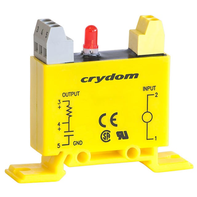 Sensata-Crydom DRIAC24A DR Módulo de entrada de CA Amarillo