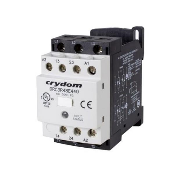Sensata-Crydom DRC3R40E440 Solicon DRC Montaje de chasis, Riel DIN 3PST-NO (Normalmente abierto) (3 Forma A)