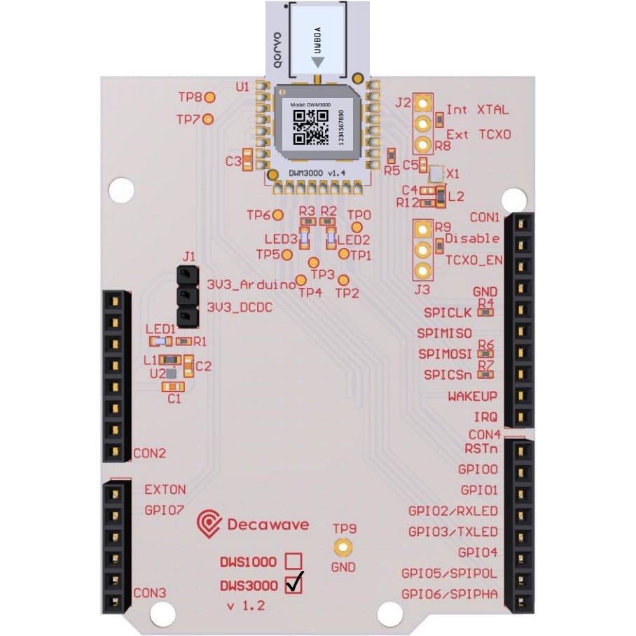 Qorvo DWM3000EVB - Transceiver, 802.15.4
