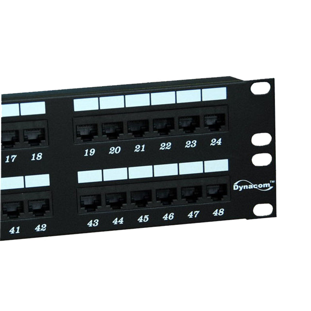 Dynacom 2013-24C6E - Patch Panel, Cat6 RJ45 Jack