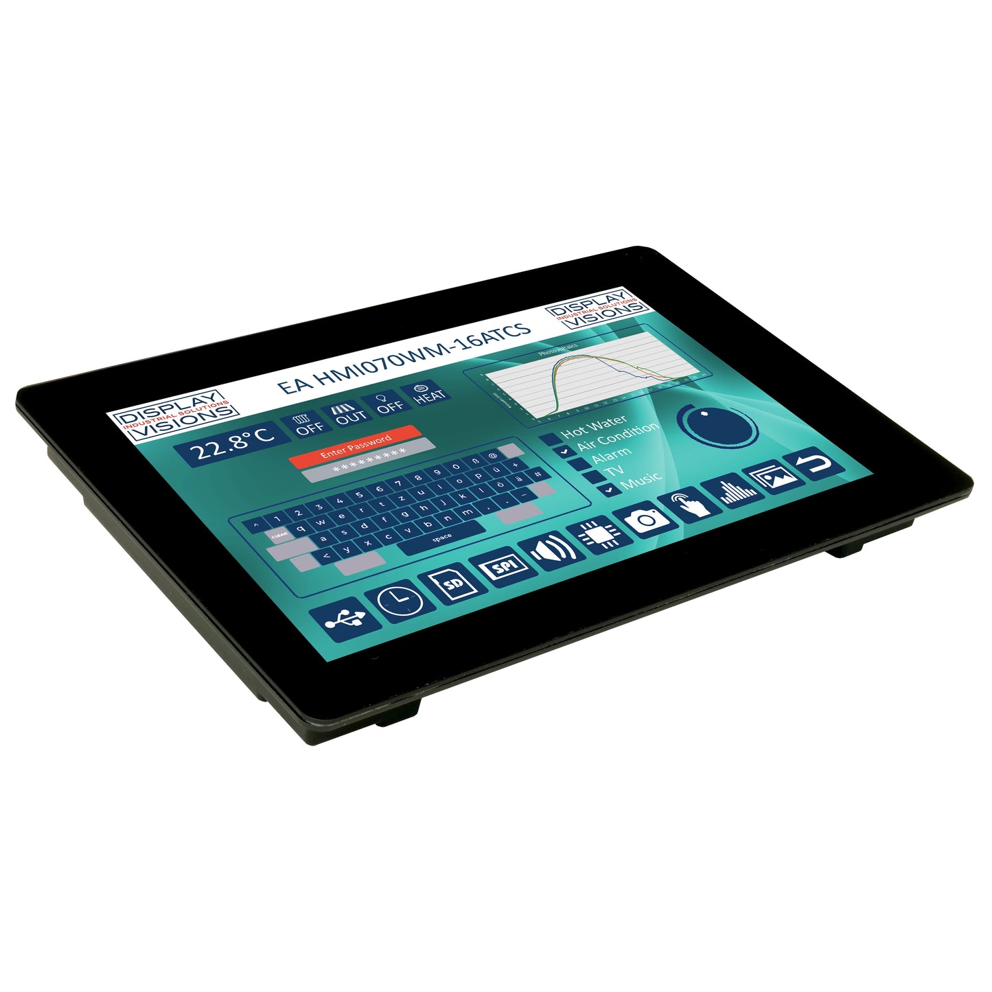 Display Visions EA HMI070WM-16ATCS - Pantalla táctil 7.0"
