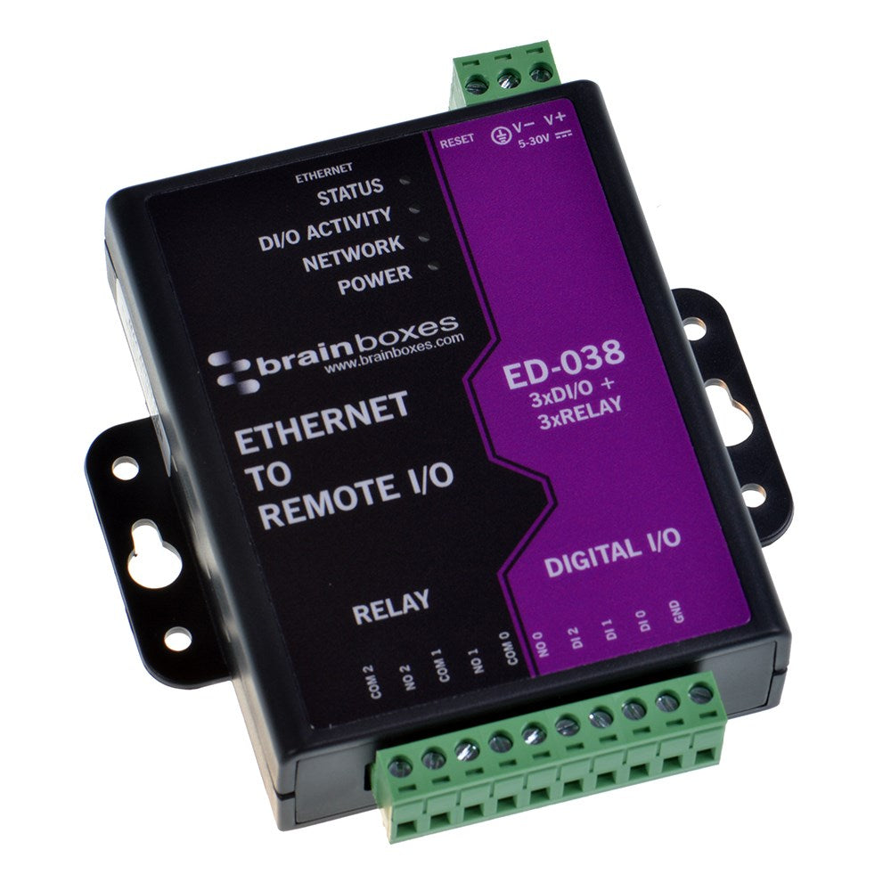 Brainboxes ED-038 - Ethernet to Digital I/O -