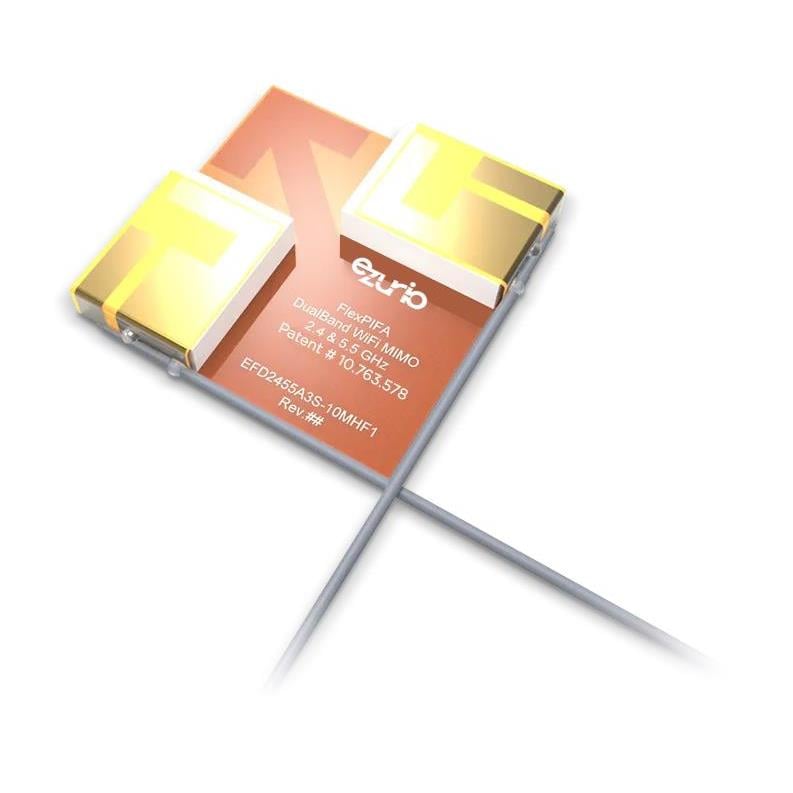 Ezurio EFD2455A3S-10MHF1 FlexPIFA™ WiFi UHF (2GHz ~ 3GHz), SHF (f > 4GHz)