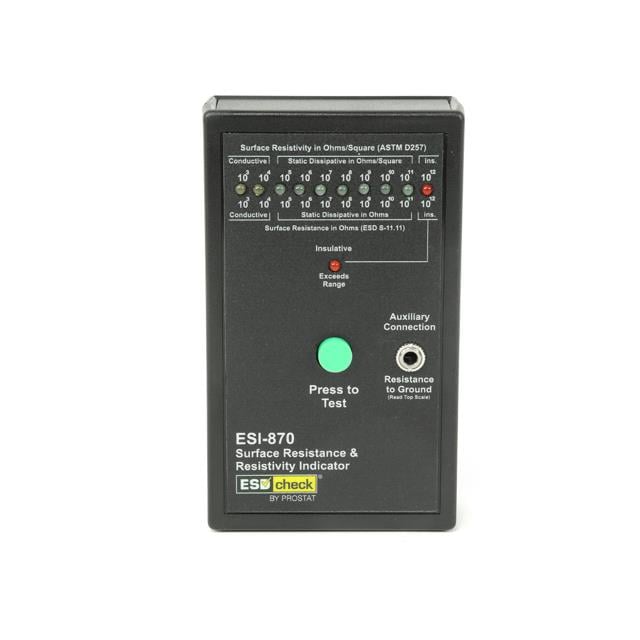ESD check ESI-870 - Surface Resistivity Meter Measuring Surface Resistance and Resistivity