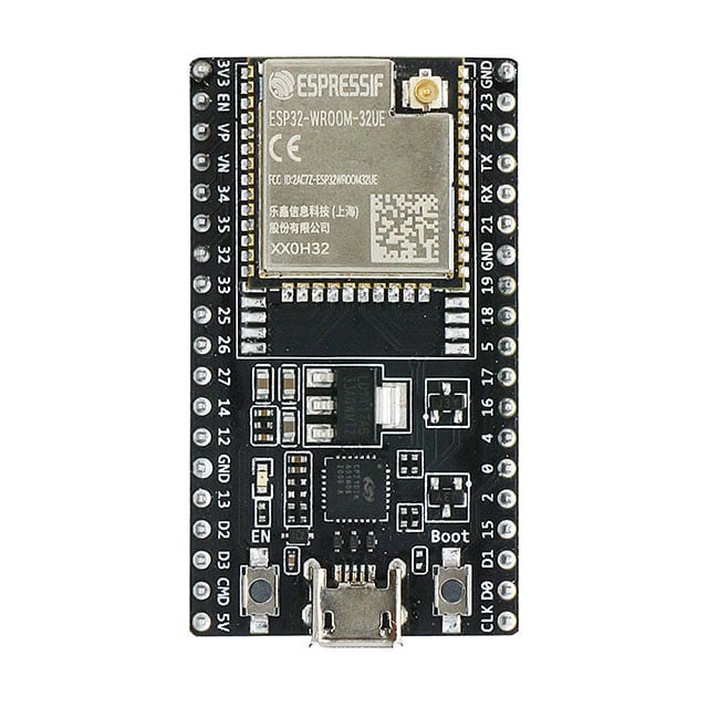 Espressif Systems ESP32-DEVKITC-32UE - Transceiver; 802.11 b/g/n (Wi-Fi, WiFi, WLAN), Bluetooth® Smart Ready 4.x Dual Mode (BLE)