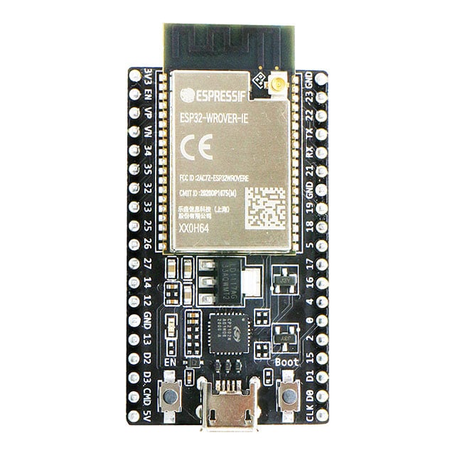 Espressif Systems ESP32-DEVKITC-VIE - Transceiver; 802.11 b/g/n (Wi-Fi, WiFi, WLAN), Bluetooth® Smart Ready 4.x Dual Mode (BLE)