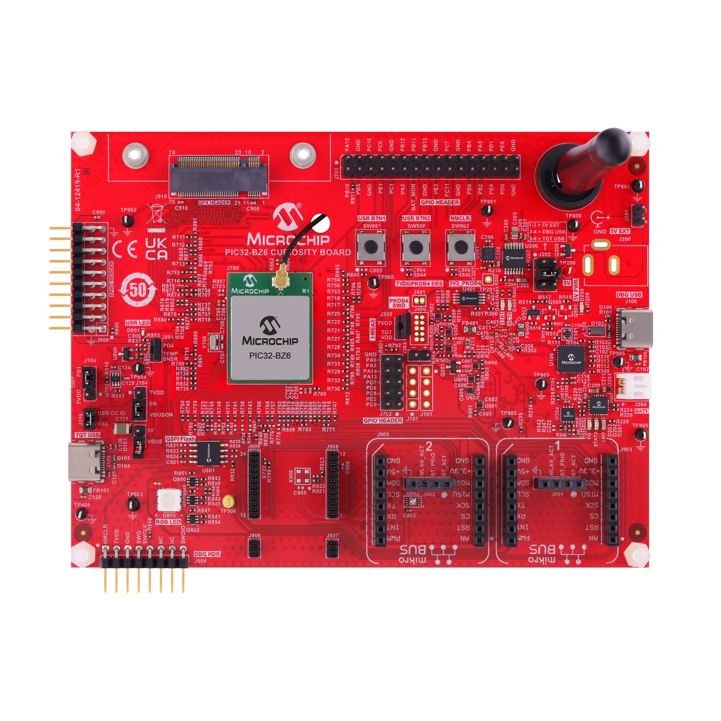 Microchip Technology EV31U42A PIC32 BZ6 PIC32-BZ6 CURIOSITY BOARD